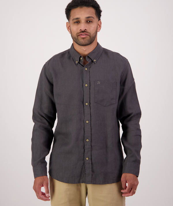 Men's Puhoi Linen Long Sleeve Shirt