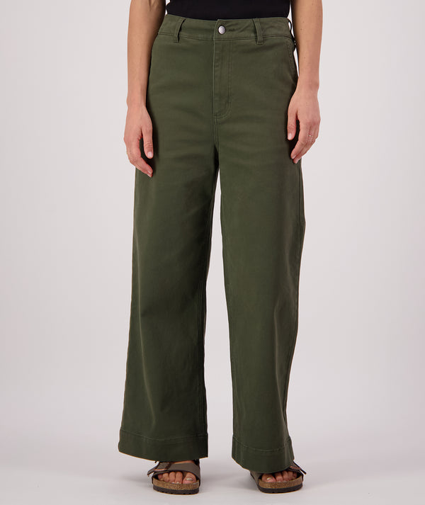 Women's Naval Wide Leg Jean