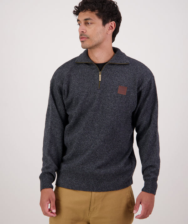 Men's Mariner Wool Zip Neck Sweater