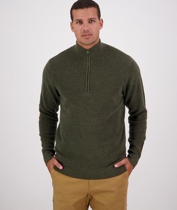 Men's Otahu River 1/4 Zip Merino Knit