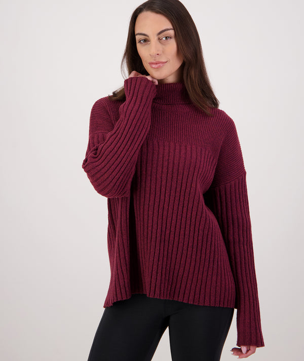 Women's Lillian Rib Roll Neck