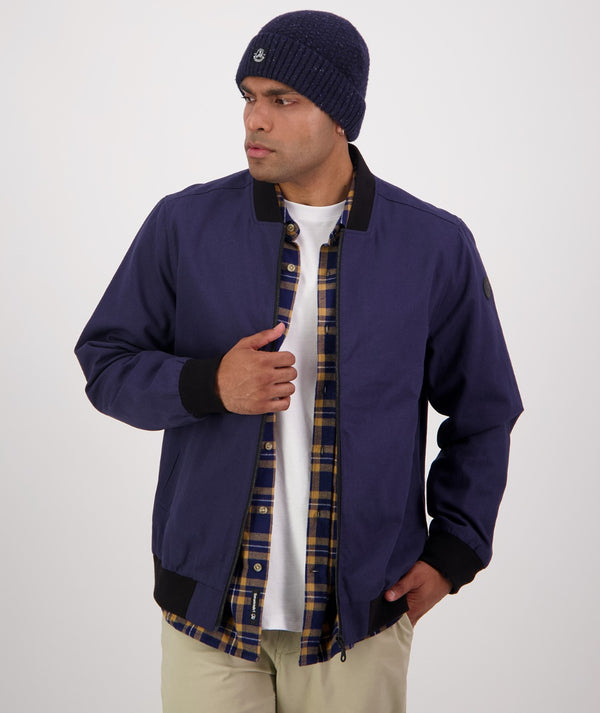 Men's Bevan Canvas Bomber Jacket
