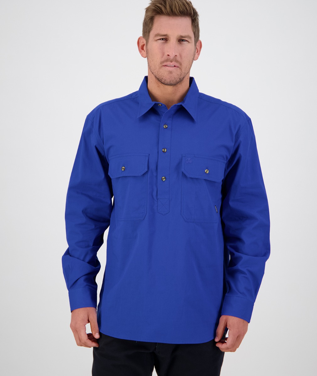 Swanndri Men's Bendigo Long Sleeve 100% Cotton Work Shirt