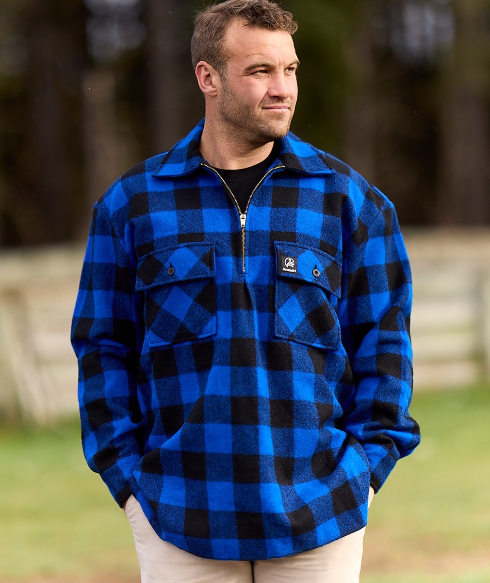 Men's Ranger Wool Zip Front Bushshirt