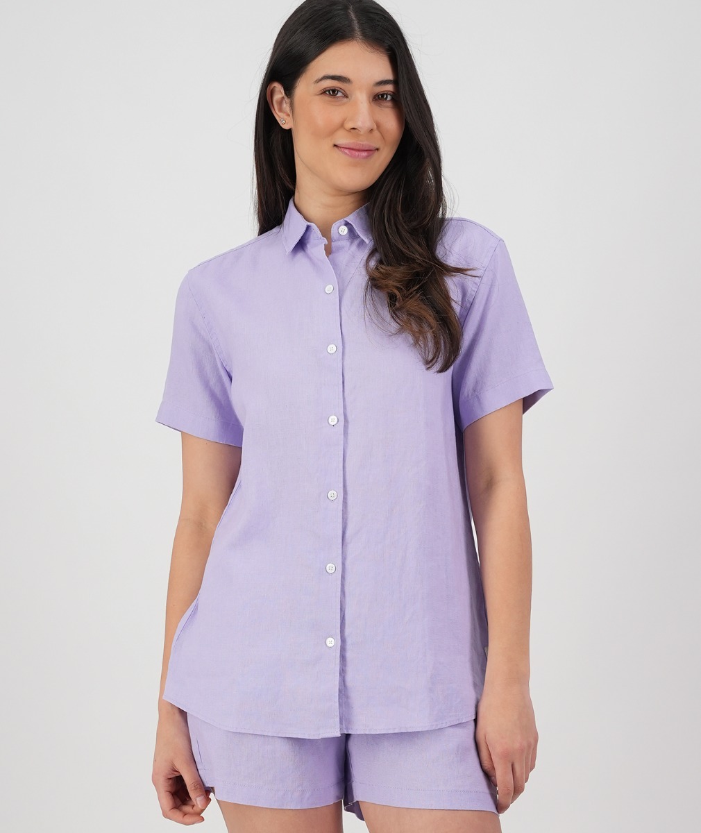 Women's Roslyn Short Sleeve Linen Shirt