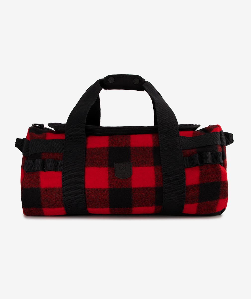 Swanndri Cardrona Duffle Bag in Red/Black Check