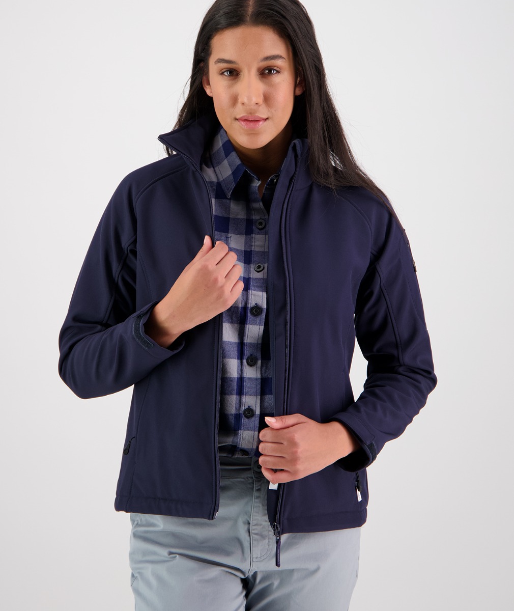 Women's Ashbury Softshell Jacket with Fleece Lining in Navy