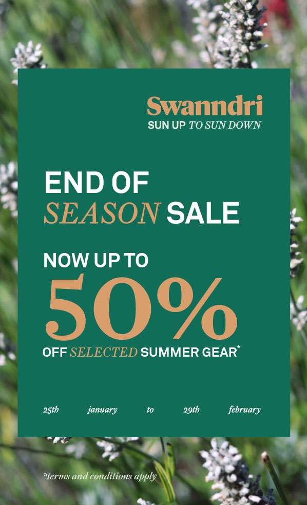 End of Season up to 50% OFF Selected Summer Gear
